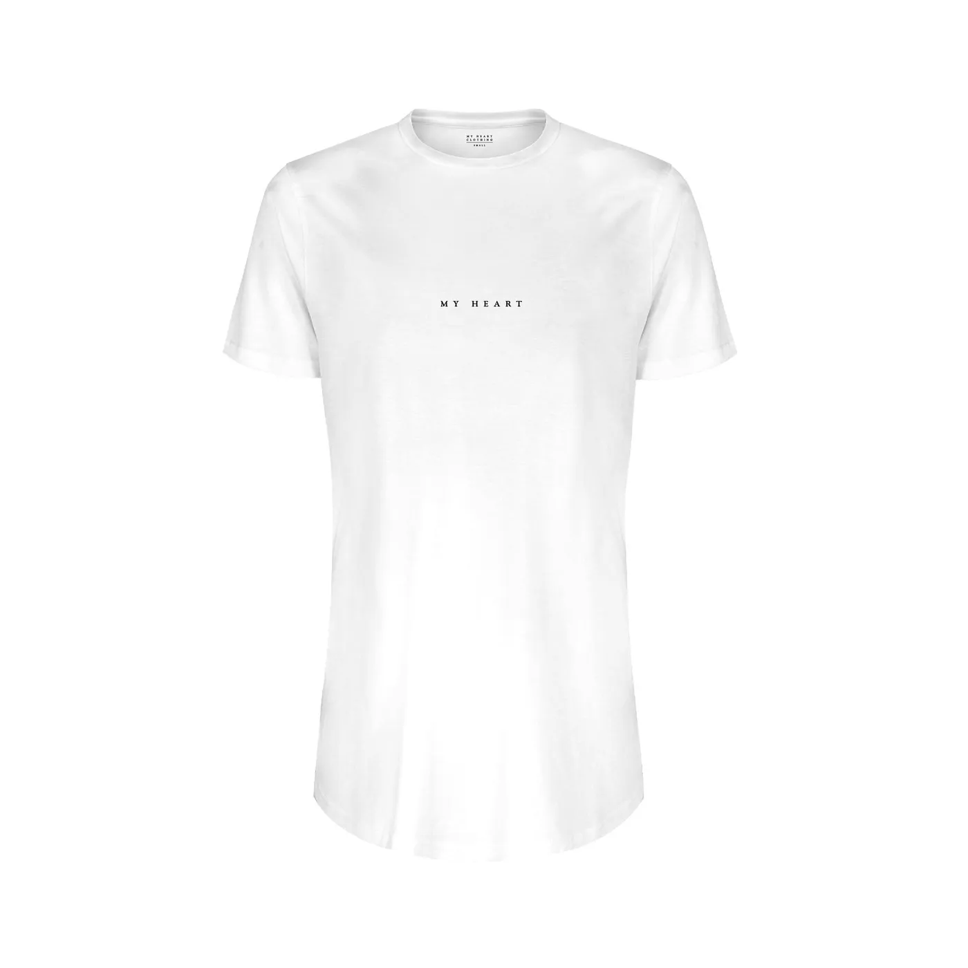 Nic Fanciulli White Longline w/ small My Heart graphic