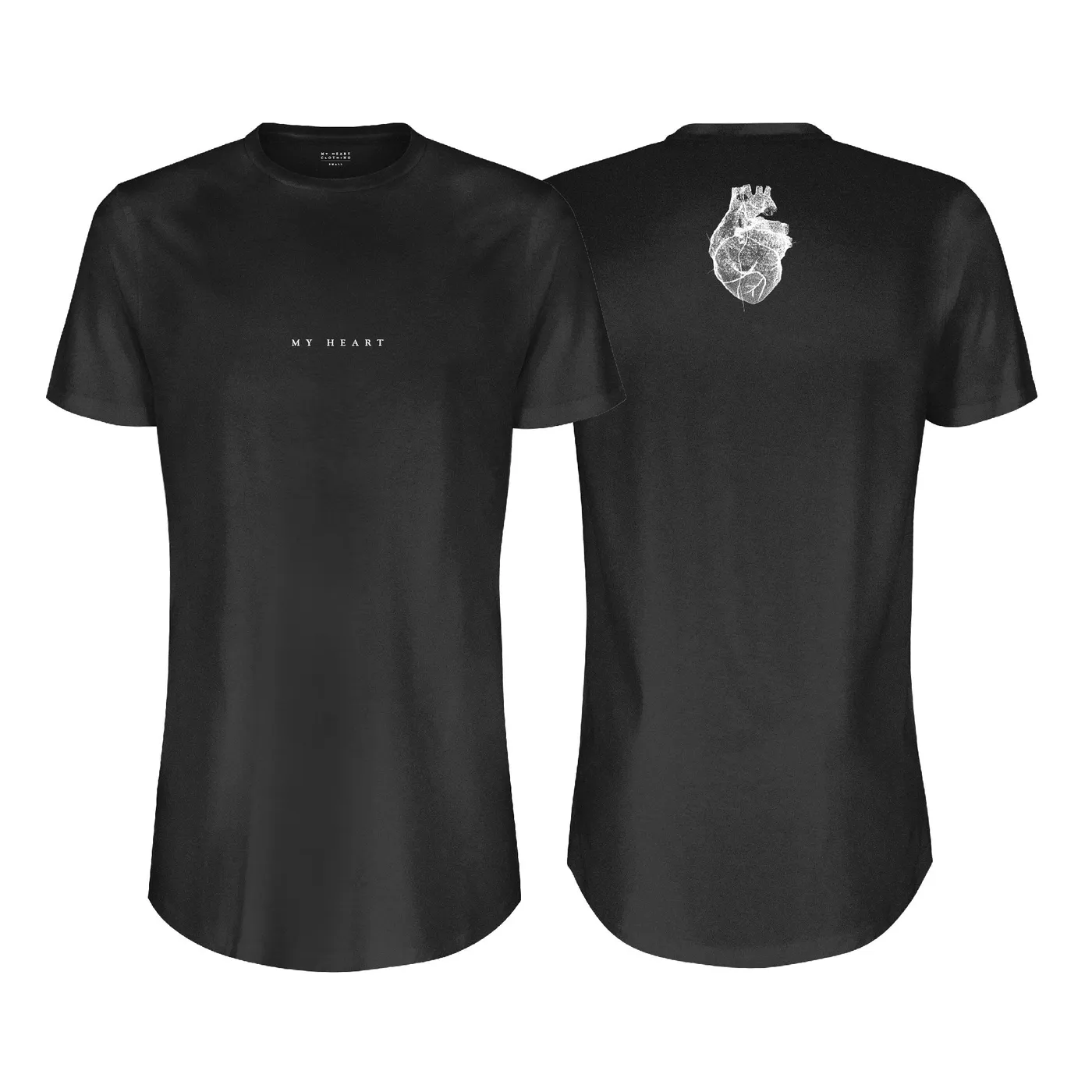 Nic Fanciulli Black Longline w/ small My Heart graphic