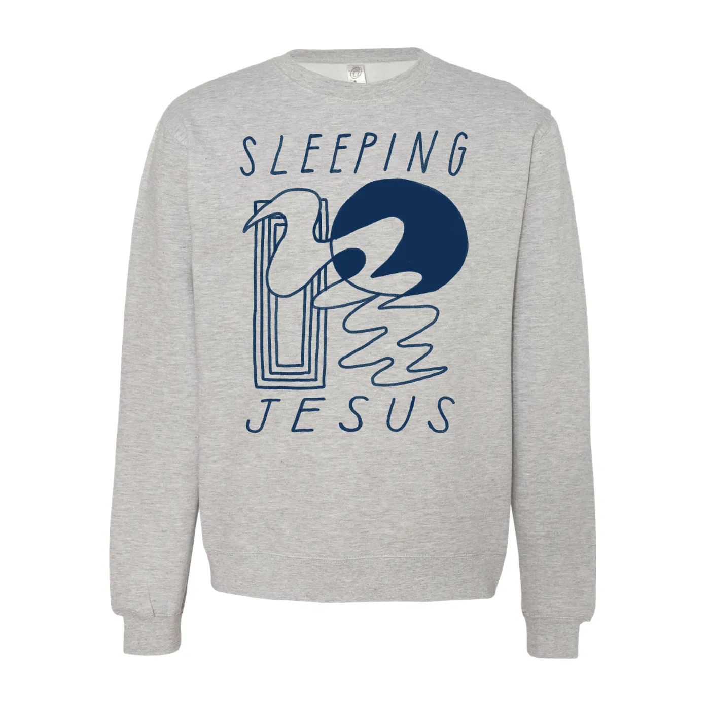 Sleeping Jesus Squiggle Crewneck