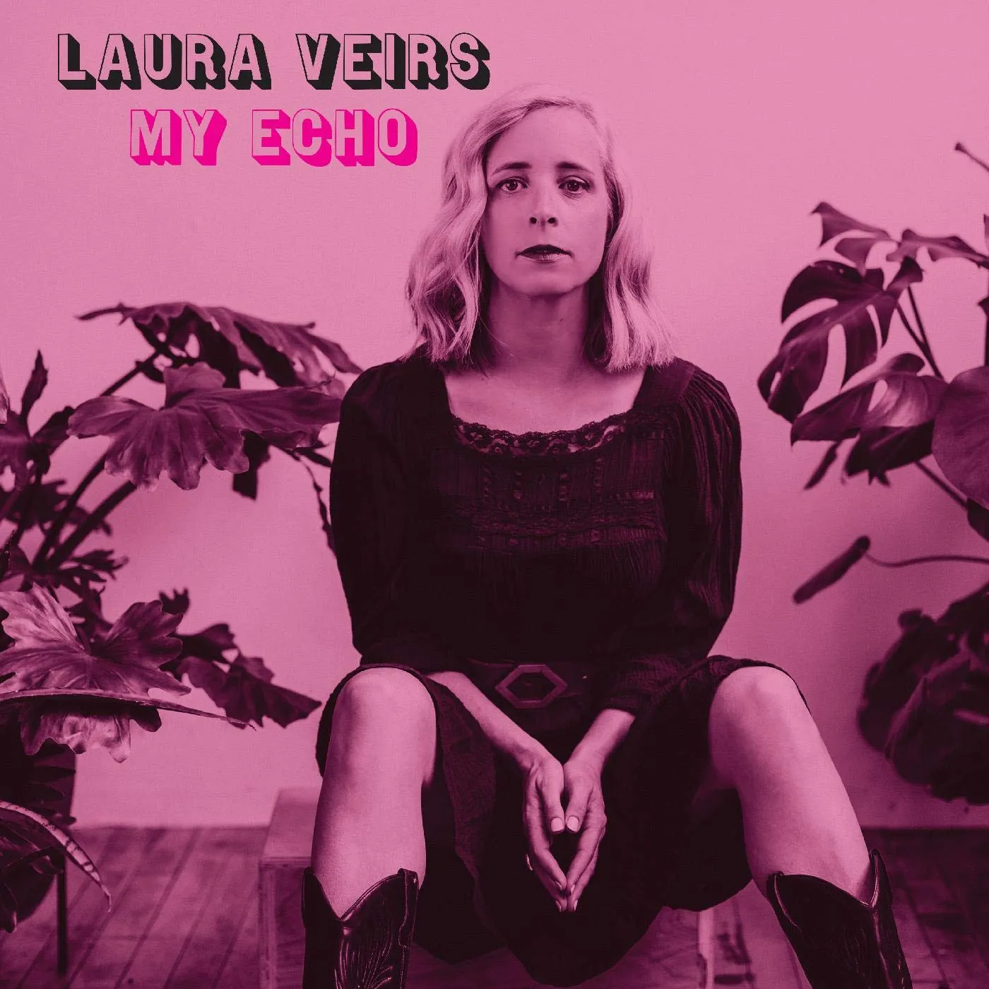 Laura Veirs My Echo Clear and Pink Splatter LP (Vinyl)