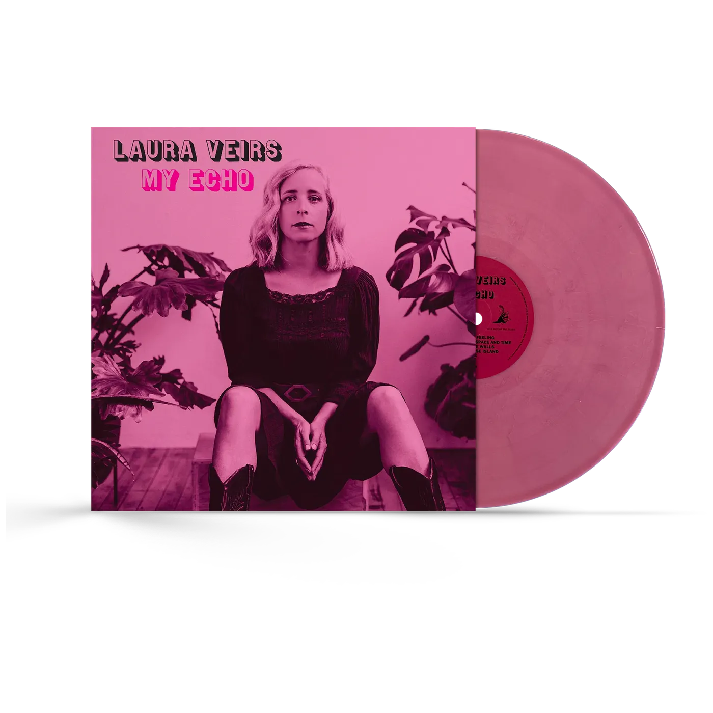 Laura Veirs My Echo Clear and Pink Splatter LP (Vinyl)