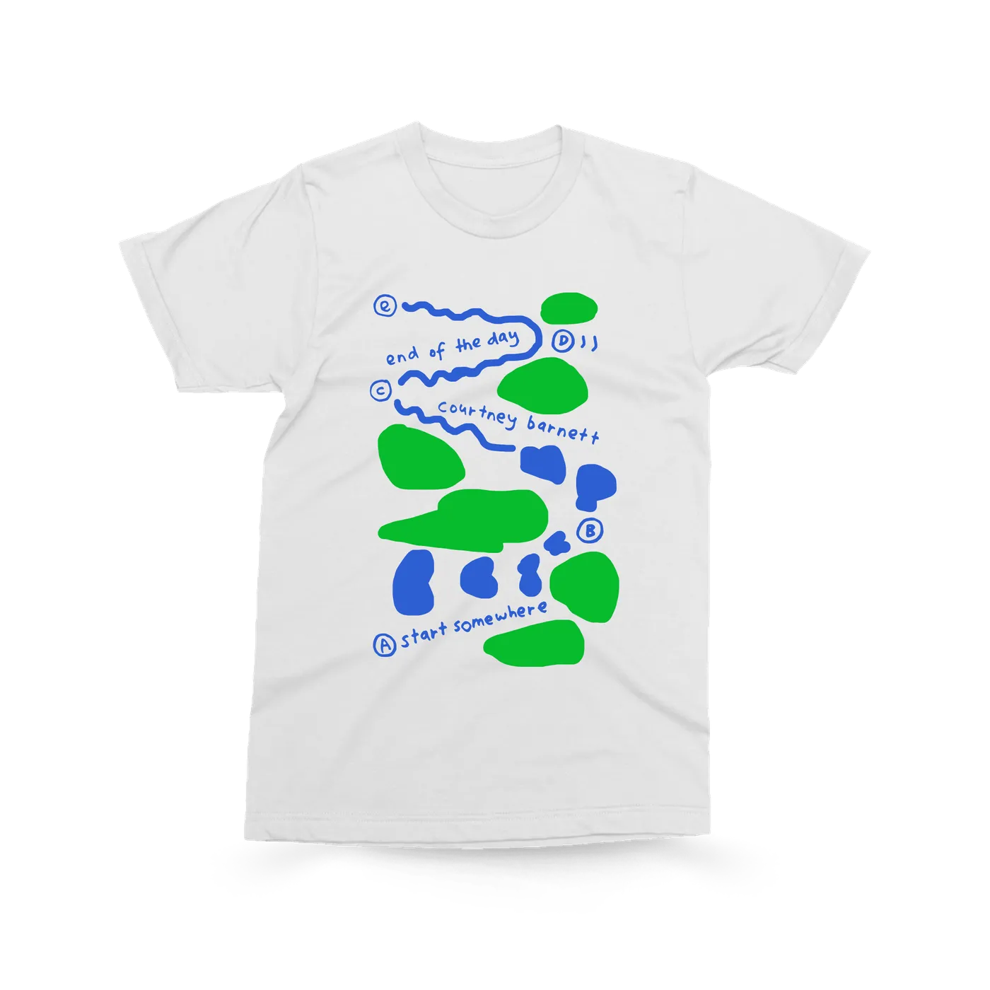 Courtney Barnett PREORDER: End Of The Day Tee (White)