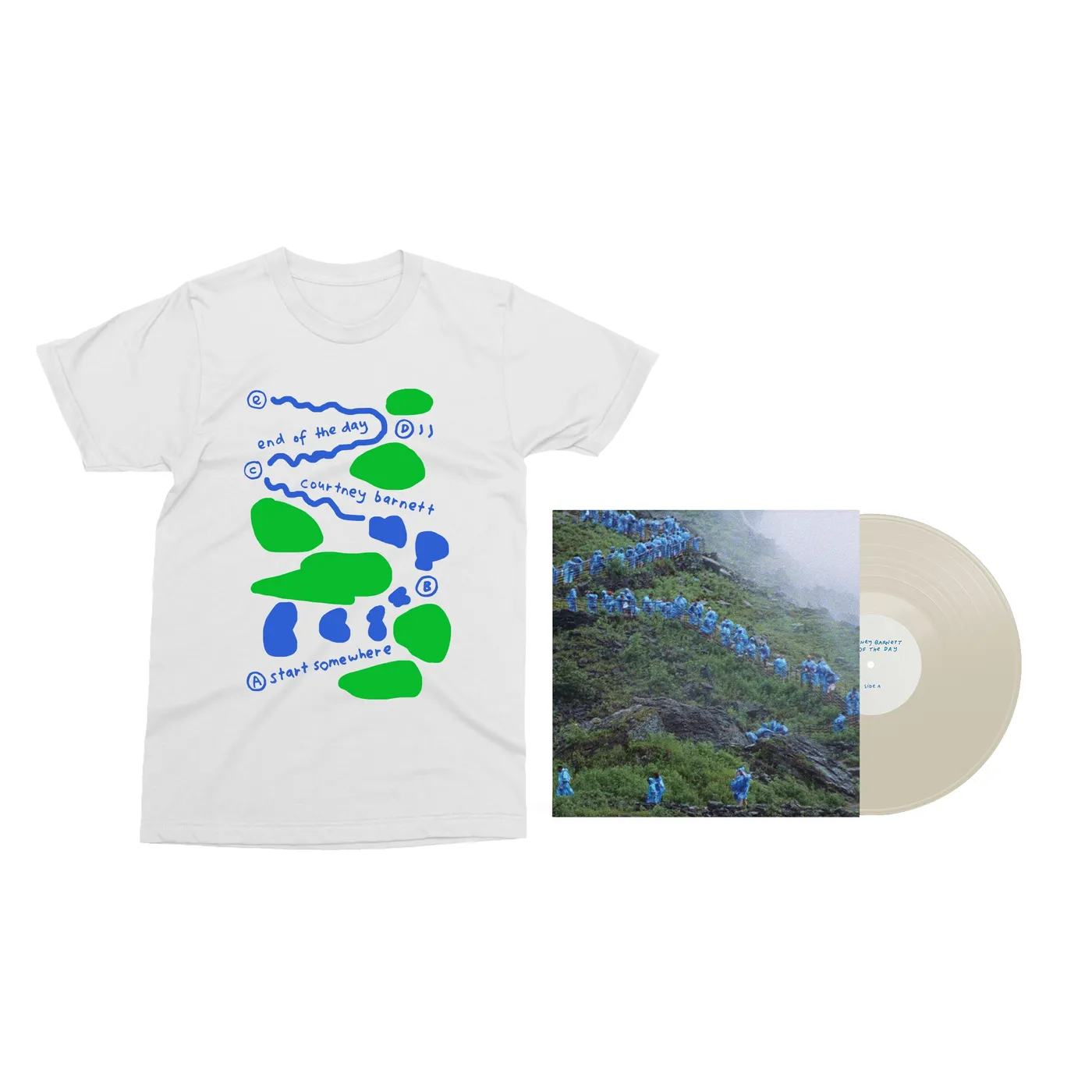 Courtney Barnett PREORDER: End Of The Day (music from the film Anonymous Club) - 12" Milky Clear LP + White Tee