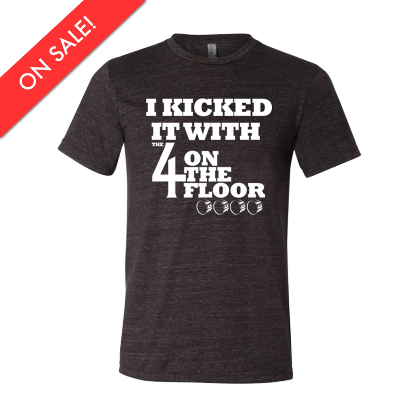 the 4onthefloor I Kicked It Tee - Charcoal