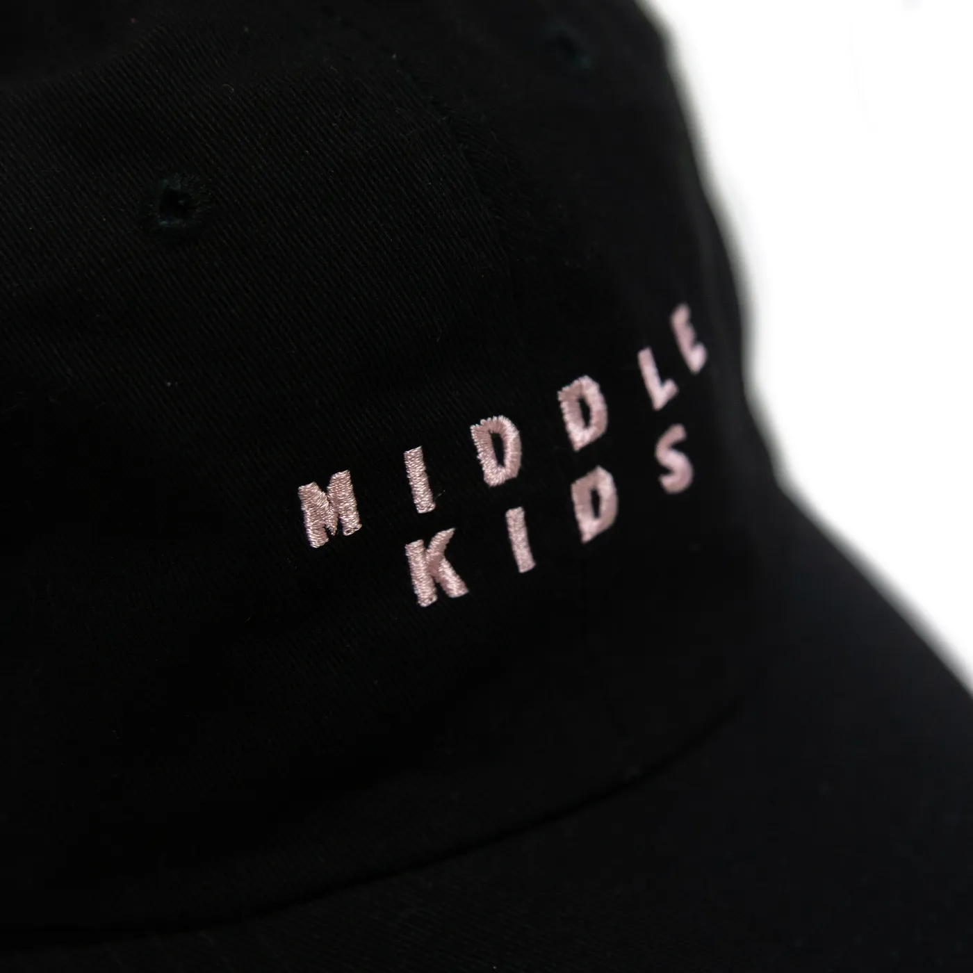 Middle Kids Black Logo Cap