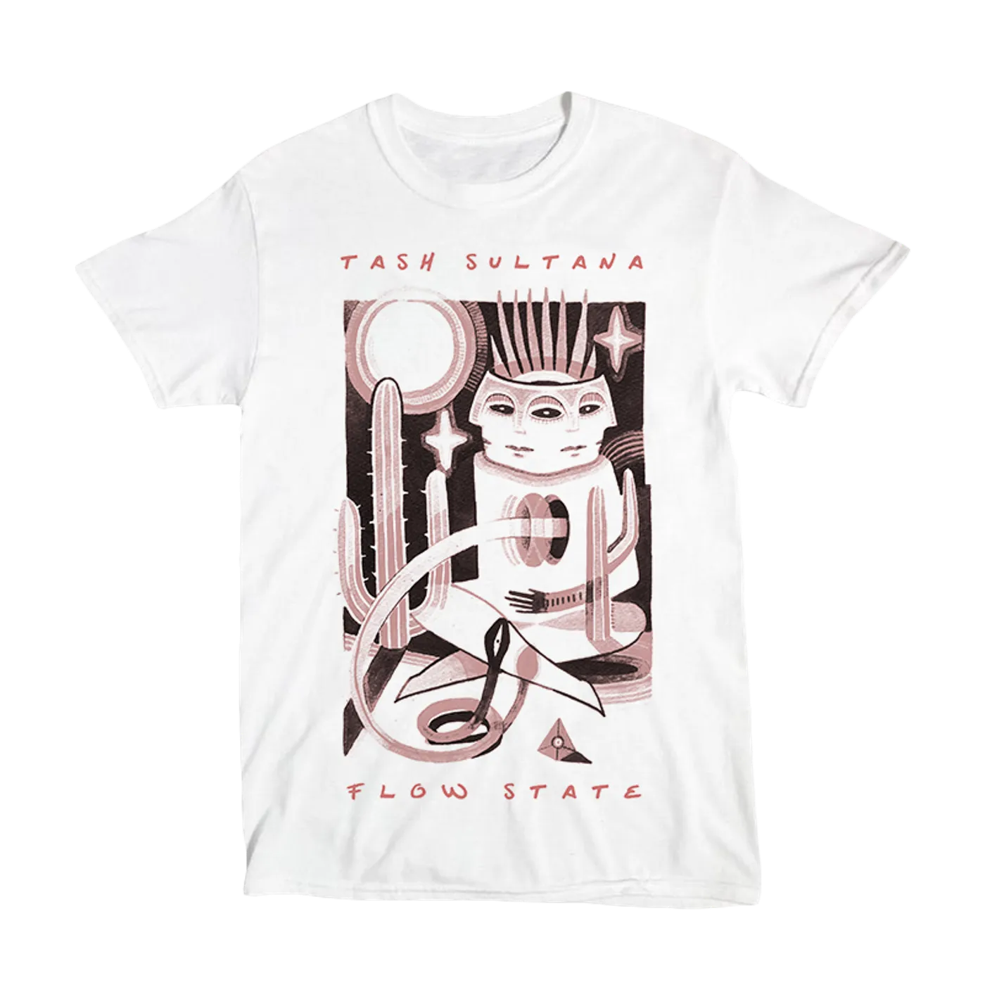 Tash Sultana Double Head Tee (White)