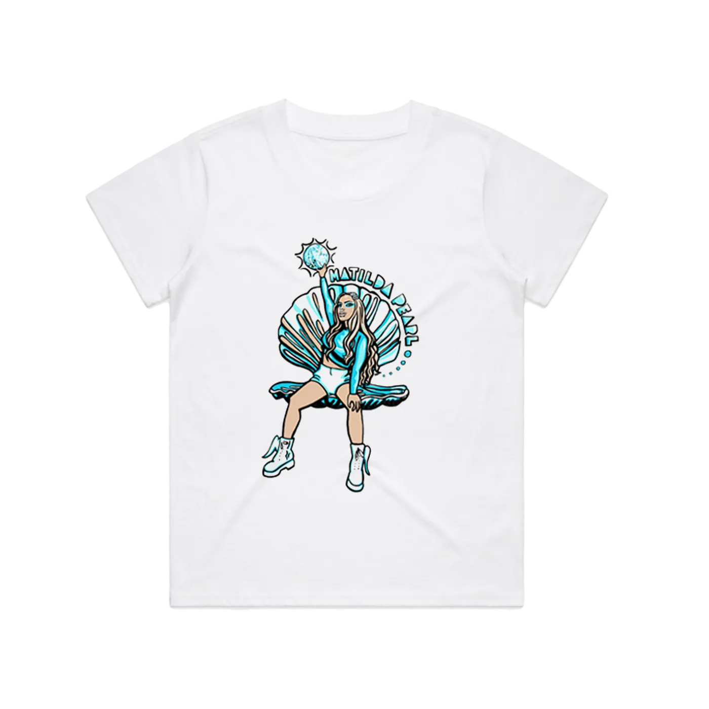 Matilda Pearl Femme Fit Tee (White)