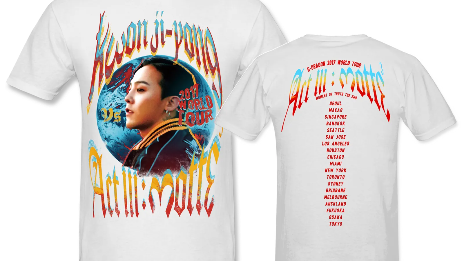 BIGBANG] G-DRAGON T-SHIRTS Official Item BIGBANG G-DRAGON