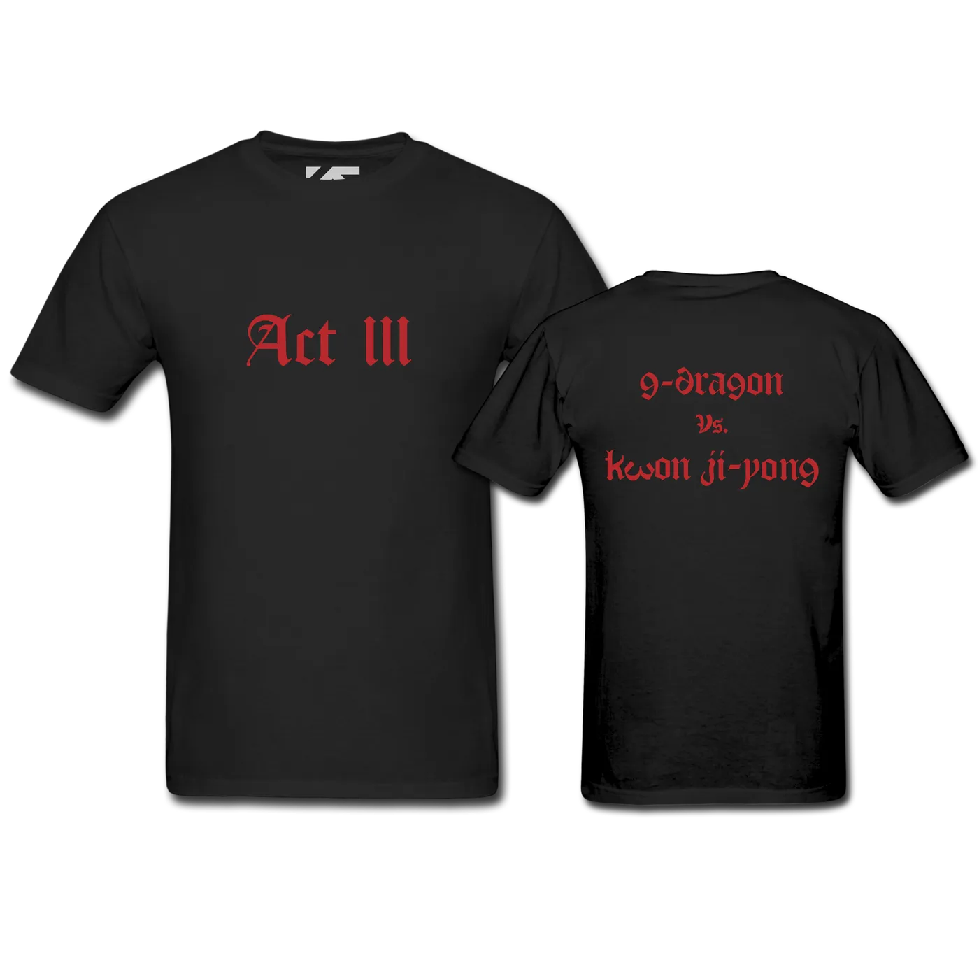 BIGBANG - [MOTTE] G-DRAGON BLACK T-SHIRT TYPE 3